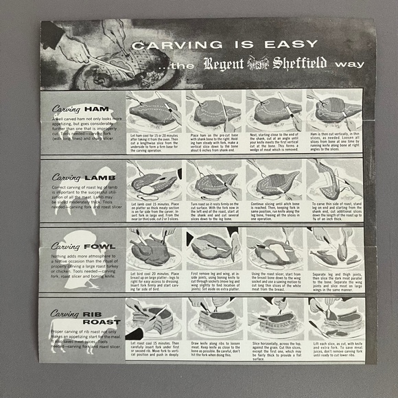 Regent-Sheffield English Stainless Meat Carving Set (2-pc), Vintage, Unused - Picture 5 of 6